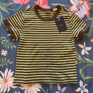 Levi’s striped ringer baby tee